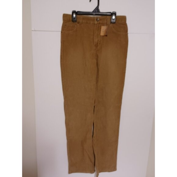 Lands' End Pants - Lands End Tan Adjustable Waistband Corduroy Pants Size 16S 28X 30 NWT
